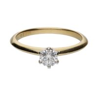 ANILLOS / SORTIJAS<BR>SOLITARIO TIFFANY & CO EN ORO AMARILLO...